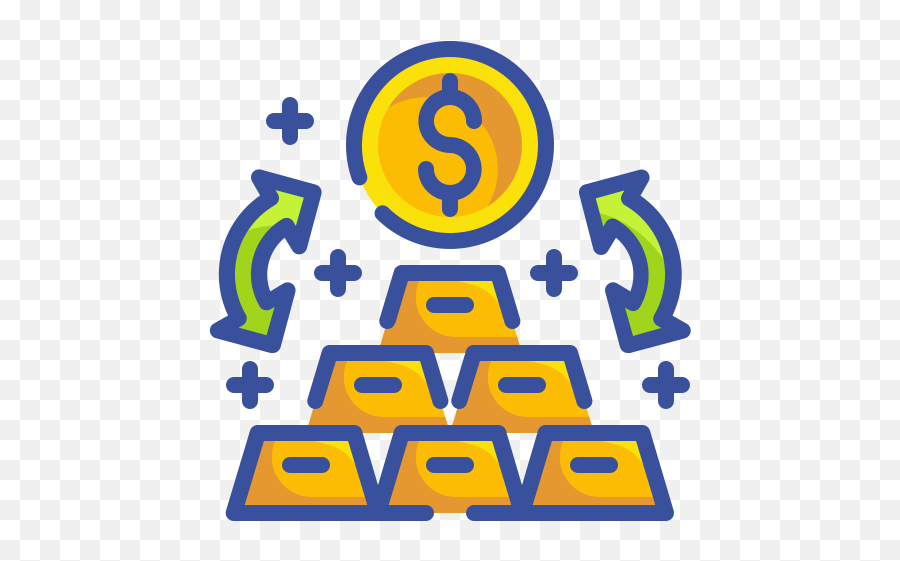 Gold Icon Coin Exchange Money Business - Motion Graphics Icon Png,Gold Coin Icon Png