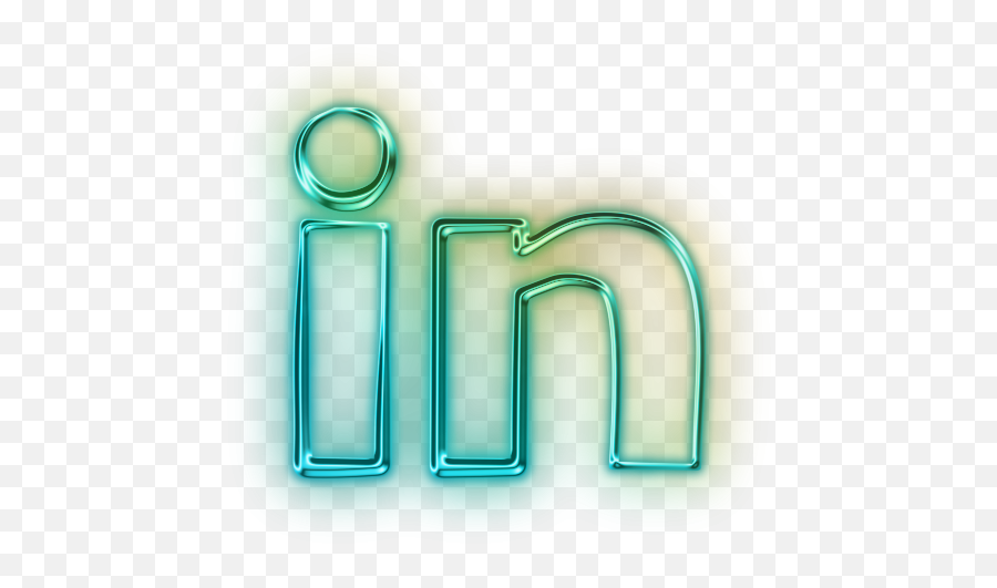 Linkedin Icon Transparent Background - Linkedin Neon Logo Png,Linkedin Logo Png Transparent Background