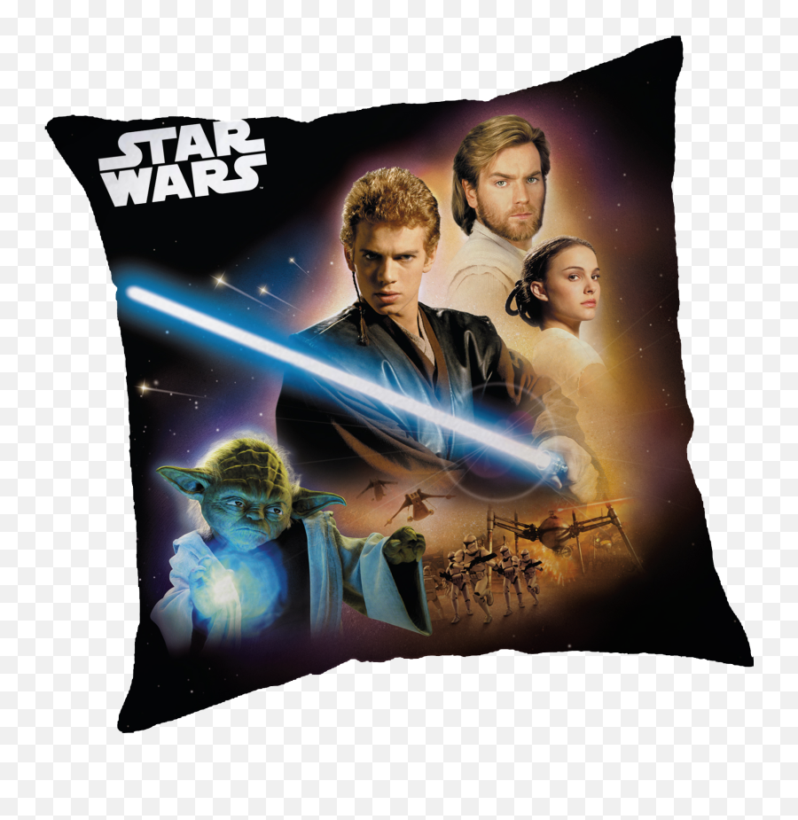Star Wars 01 Cushion Jerry Fabrics - Star Wars Episode Ii Attack Of The Clones Movie Poster Png,Star Wars Icon Folder