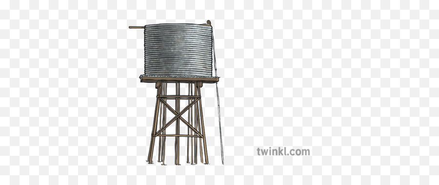 Water Tank Illustration - Twinkl Chair Png,Water Tower Png