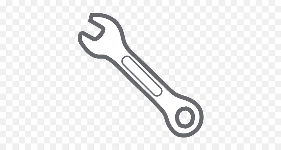 Transparent Wrench Clipart Black And White - Clipart Wrench Png,Wrench Clipart Png