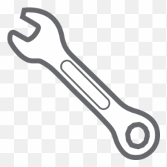 Transparent Wrench Clipart Black And White - png