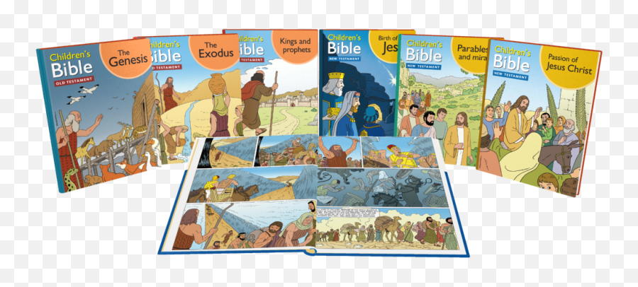 Bible Stories In Comic Book Format - Poster Png,Biblia Png