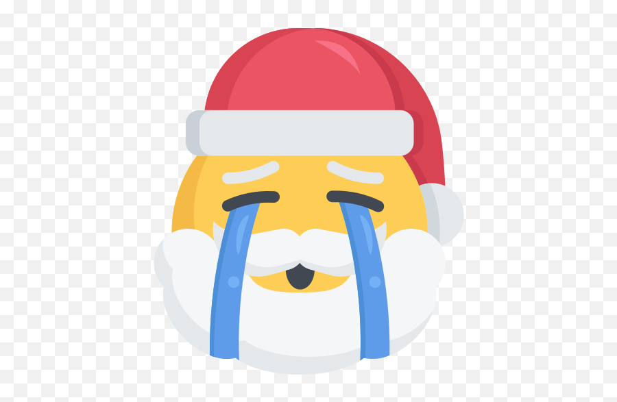 Christmas Crying Emoji Sad Santa - Dead Santa Png,Cry Emoji Png
