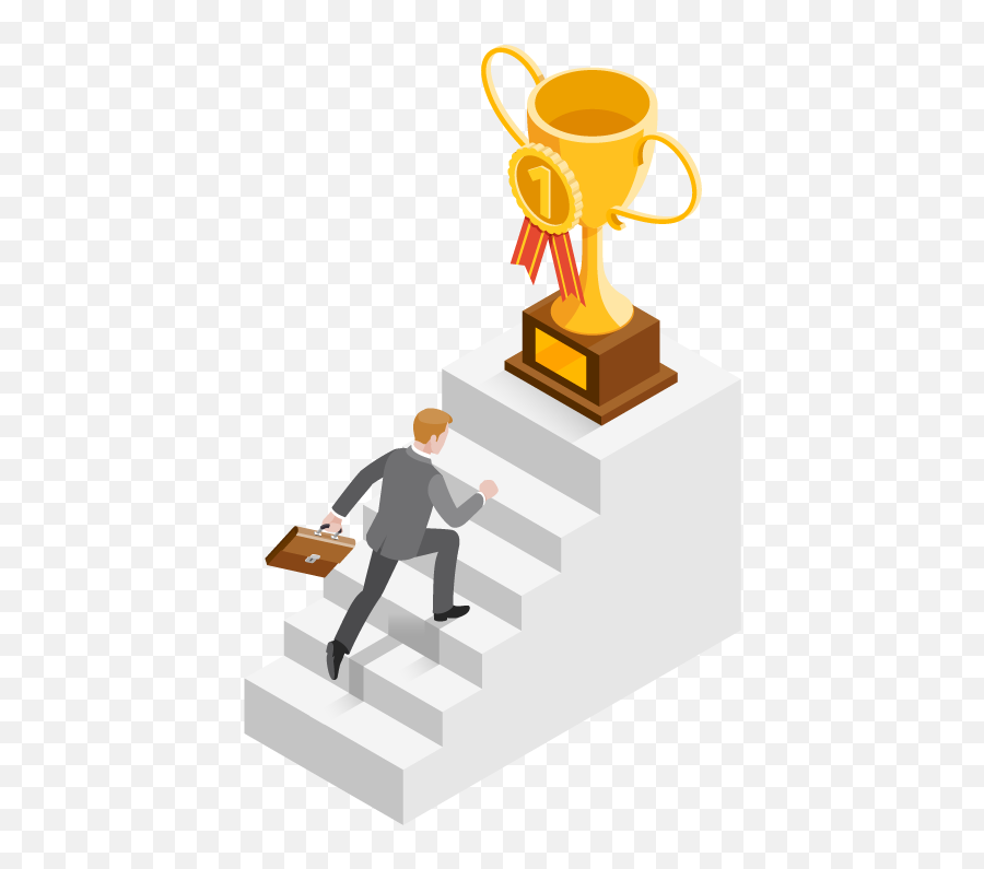 Career - Isometric Person Stairs Png,Career Png