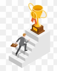 Career - Isometric Person Stairs Png,Career Png