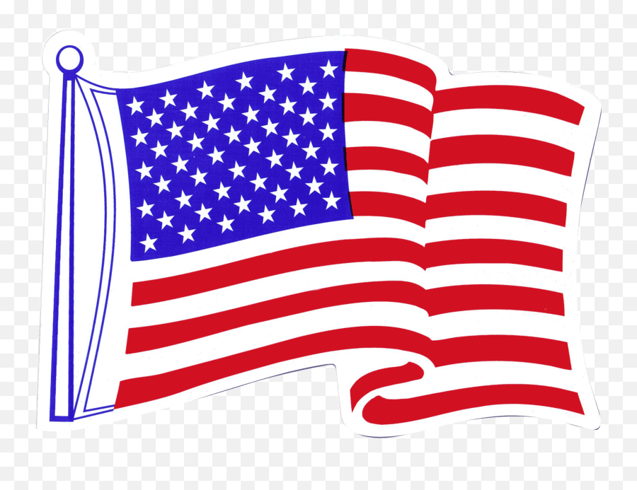 American Flag Fridge Magnet - Waving Clip American Flag Png,American Flag Waving Png