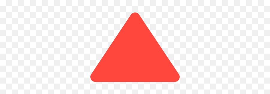 Red Triangle Pointed Up Emoji - Triangulo Emoji Png,Triangulo Png