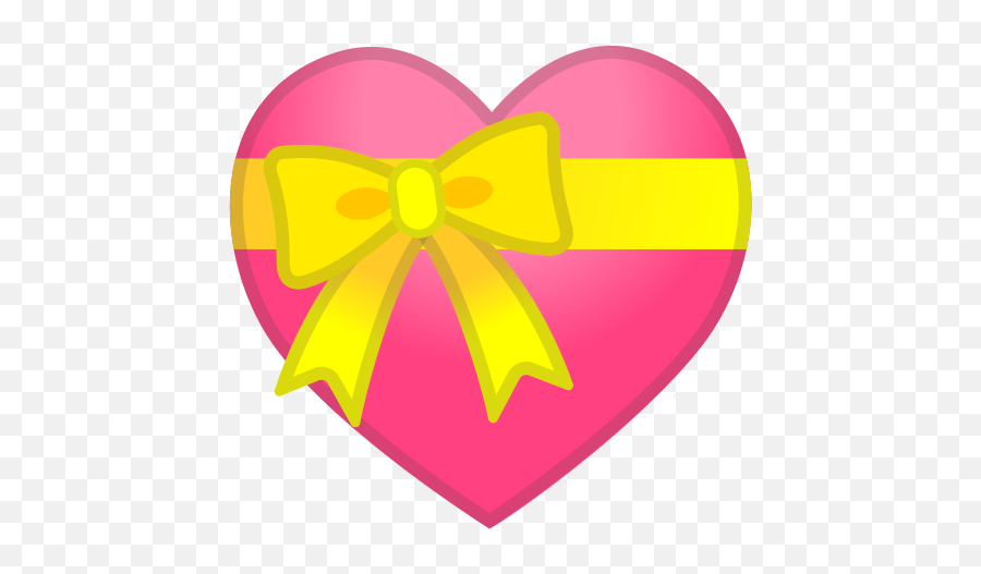 Corazón Con Lazo Emoji - Emoji Corazon Con Lazo Png,Lazo Png