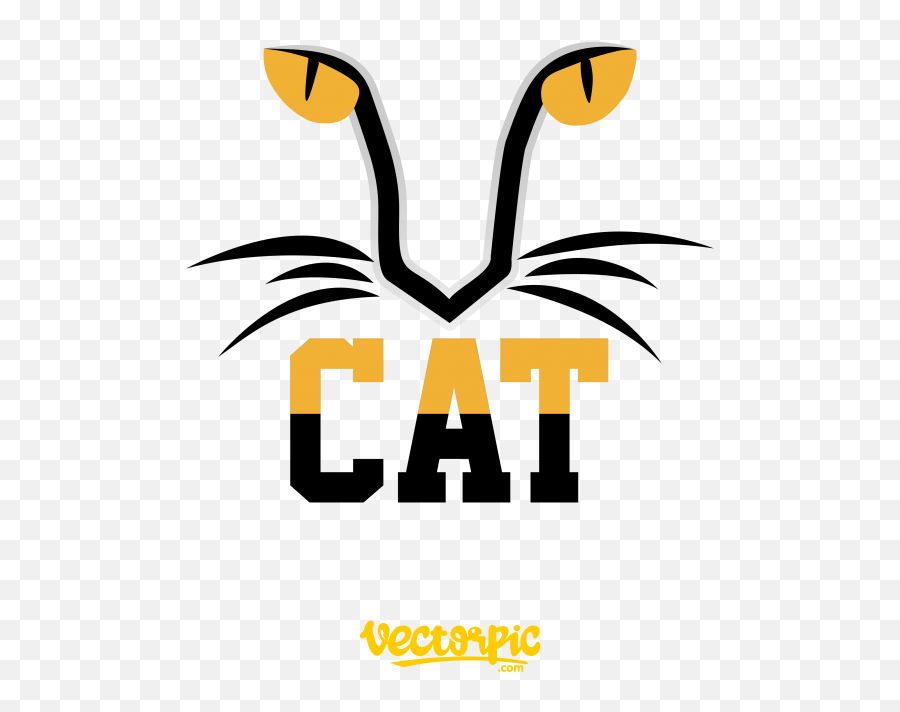 Cat Logo Free Vector - Simple Cat Logo Design Png,Black Cat Logo
