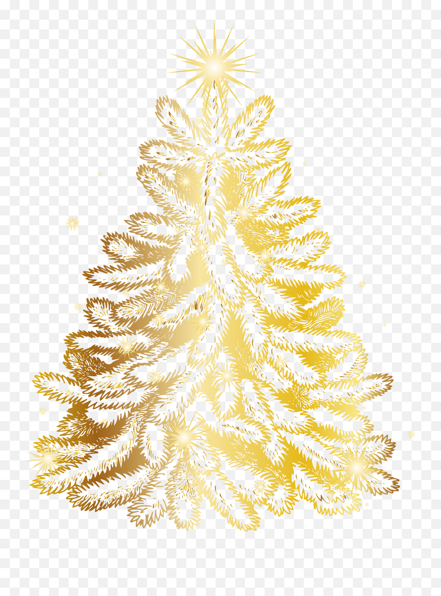 Download Tree Christmas Gold Transparent Png Image High Clipart
