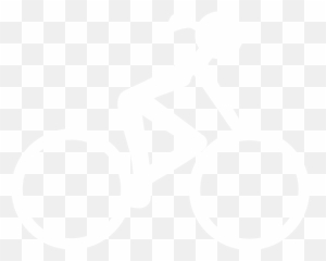 White Cyclist Bicycle Clip Art - vector clip Png
