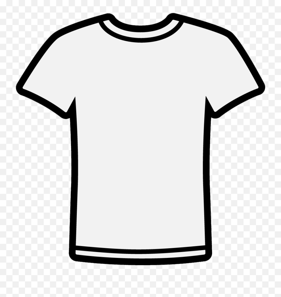 6 Shirt Template Cli T Outline Clip Art Clipartlook - T Shirt Clipart Png,Black T Shirt Template Png