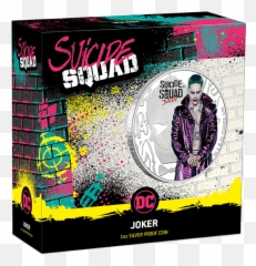 Coins Australia - 2019 Suicide Squad U2013 Joker 1oz Silver 2019 1 Oz Tuvalu Suicide Squad Harley Quinn Silver Proof Coin Png,Suicide Squad Logo