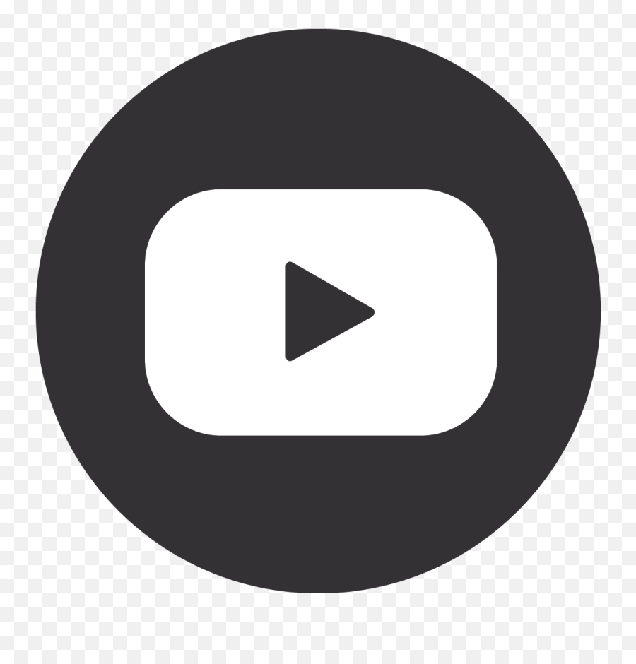 Black Circle Youtube Icon - Youtube Circle Logo Transparent Transparent Background Icon Png Youtube,Youtube Icon Transparent Png
