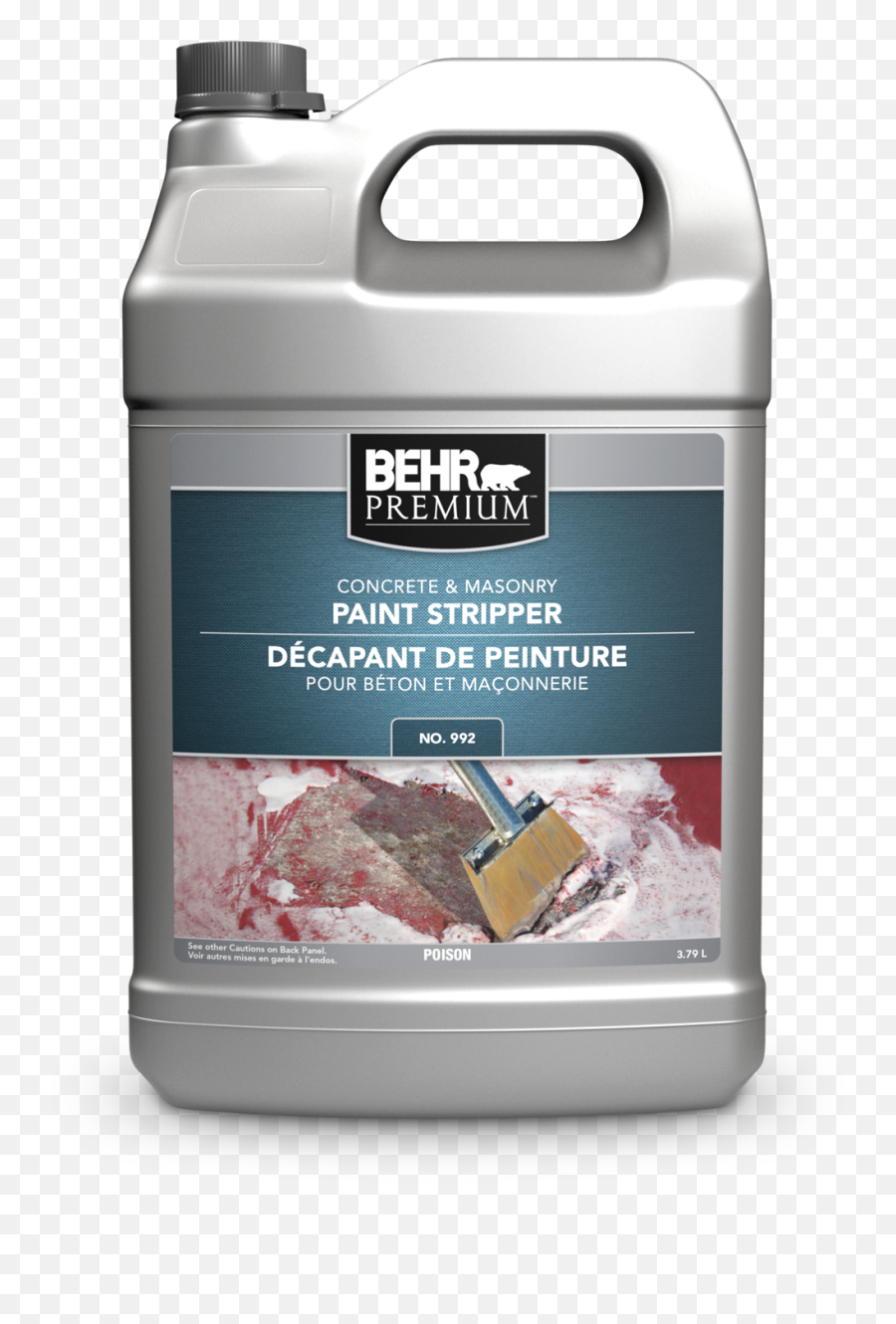 Concrete U0026 Masonry Cleaner Etcher Behr Paint Canada - Paint Can Label Png,Stripper Png