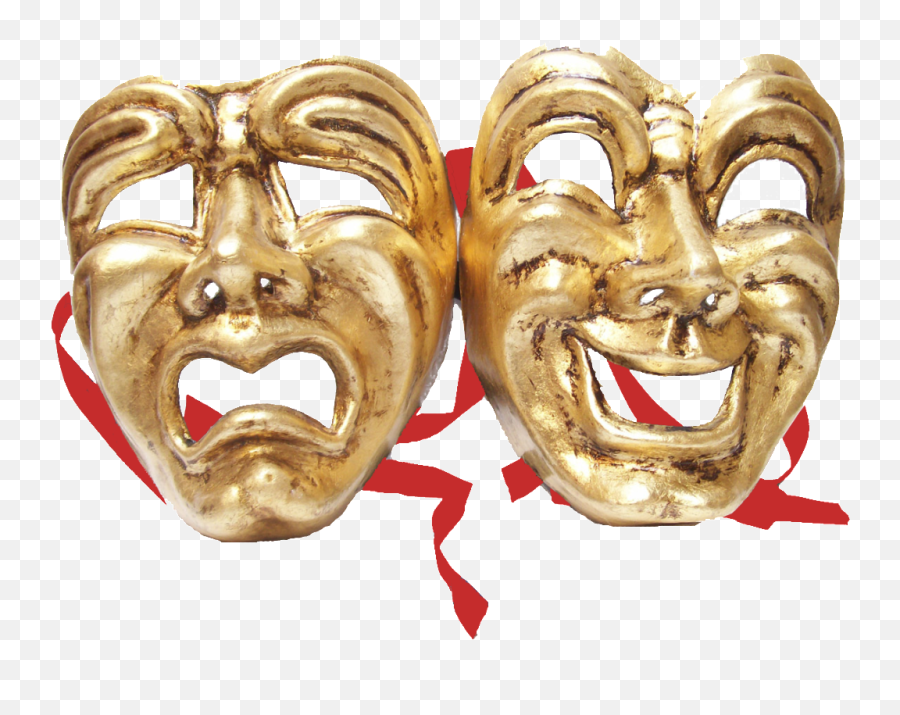 Comedy Mask - Theatre Masks Comedy Tragedy Png Transparent Comedy And Tragedy Masks Png,Comedy And Tragedy Masks Png