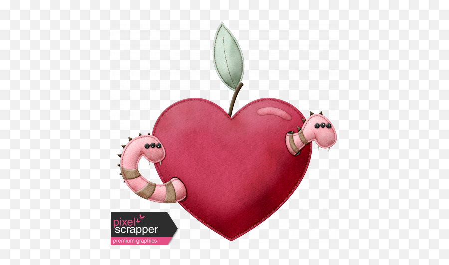 Be Mine - Worms In Heart Graphic By Melo Vrijhof Pixel Worms In A Heart Png,Worms Png
