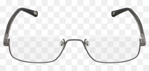 Transparent Reading Glasses Frames - Reverse Half Rim png