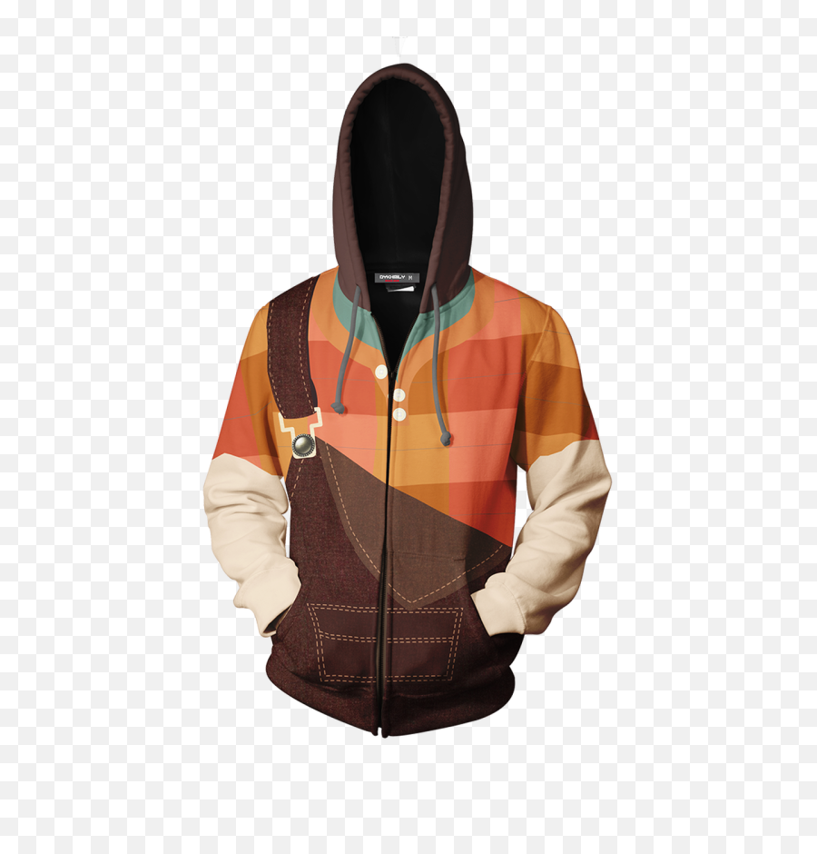 Ralph Cosplay Wreck It Zip Up Hoodie Jacket Tn30020 Png Logo