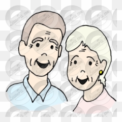 Grandparents Picture For Classroom Therapy Use - Great Clip Art Png,Grandparents Png