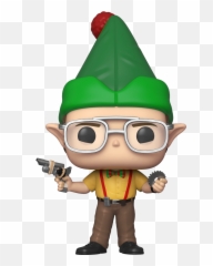 The Office Funko Pop Michael Scott Santa Dwight Elf - Dwight Elf Funko Pop Png,Michael Scott Png
