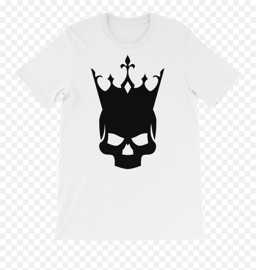 Unisex Short Sleeve - Skull With Crown Silhouette Full Dont Fuck With Me I Will Cry Shirt Png,Skull Silhouette Png