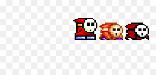 Download Shy Guy Pixel Art - Mario Pixel Art Minecraft Png,Shy Guy Png