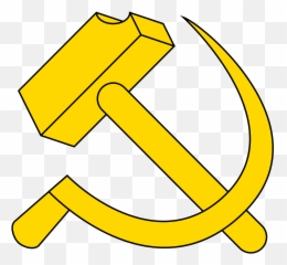 Sickle In Perspective Clipart - Yellow Hammer And png