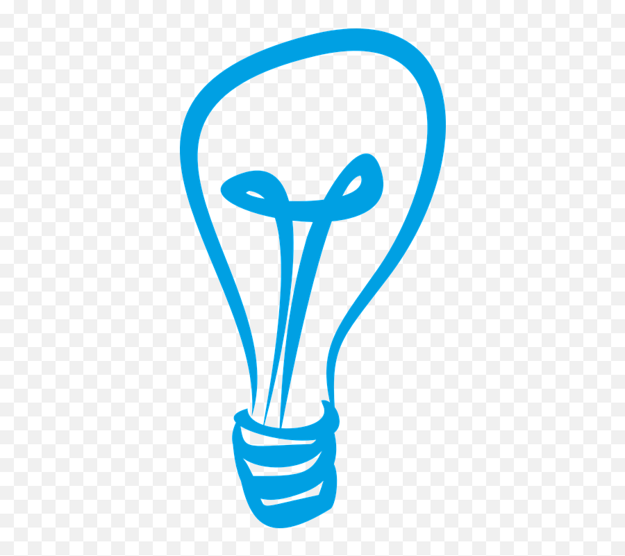 Download Blue Lightbulb Clipart - Light Bulb Graphic Png Clip Art Light Bulb Blue,Lightbulb Clipart Png