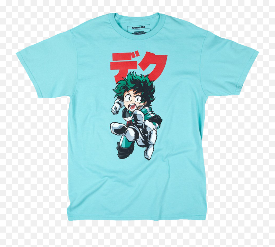 My Hero Academia Deku Punch Mint Tee - Fictional Character Png,Deku Png