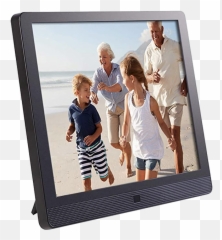 Best Digital Photo Frames In 2020 Windows Central - Grandparents On Vacation With Grandkids png