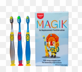 Magik Replacement Toothbrushes - Colgate png