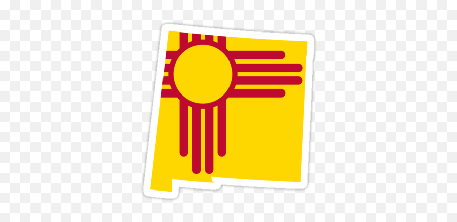 New Mexico Flag Wht - New Mexico Flag In State Png,New Mexico Png