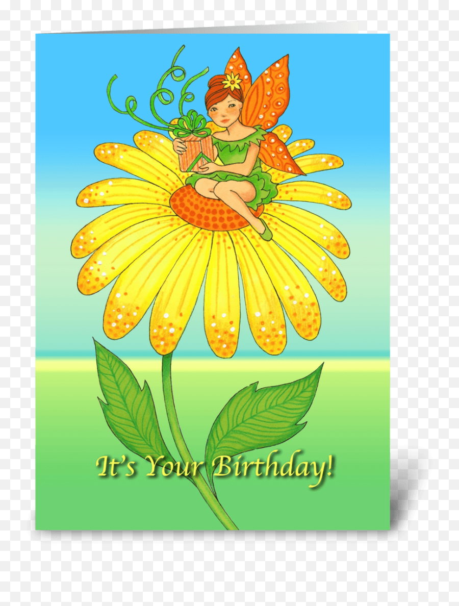 Itu0027s Your Birthday Yellow Flower - Fictional Character Png,Green And Yellow Flower Logo