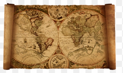 Vintage Maps Old World By Hanciong 1032288 - PNG Png
