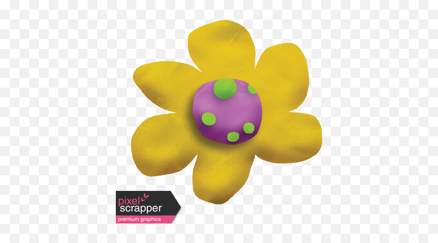 Playdough Flower 03 Graphic By Gina Jones Pixel - Dot Png,Play Dough Logo