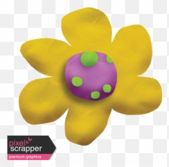 Playdough Flower 03 Graphic By Gina Jones Pixel - Dot png