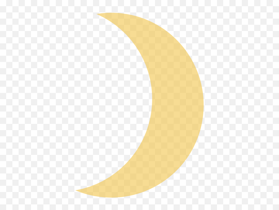 Crescent Moon Png Pictures - Yellow Crescent Moon Transparent,Crescent Moon Png Transparent