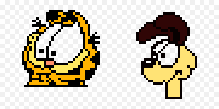 Odie Png - Garfield And Odie Odie Garfield Pixel Art Garfield Pixel Art,Garfield Transparent