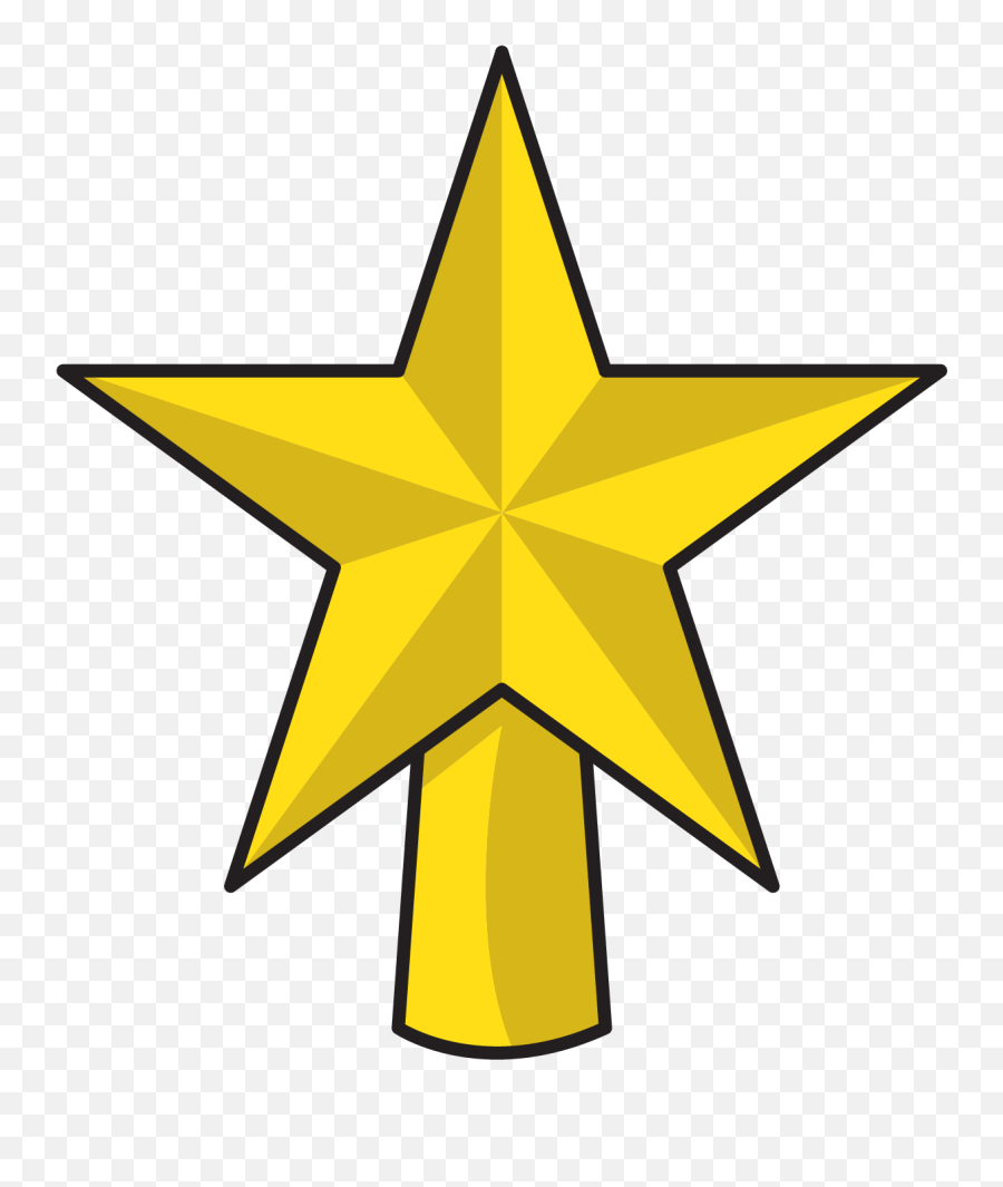 Yellow Star Christmas Ornament - Vertical Png,Christmas Star Icon