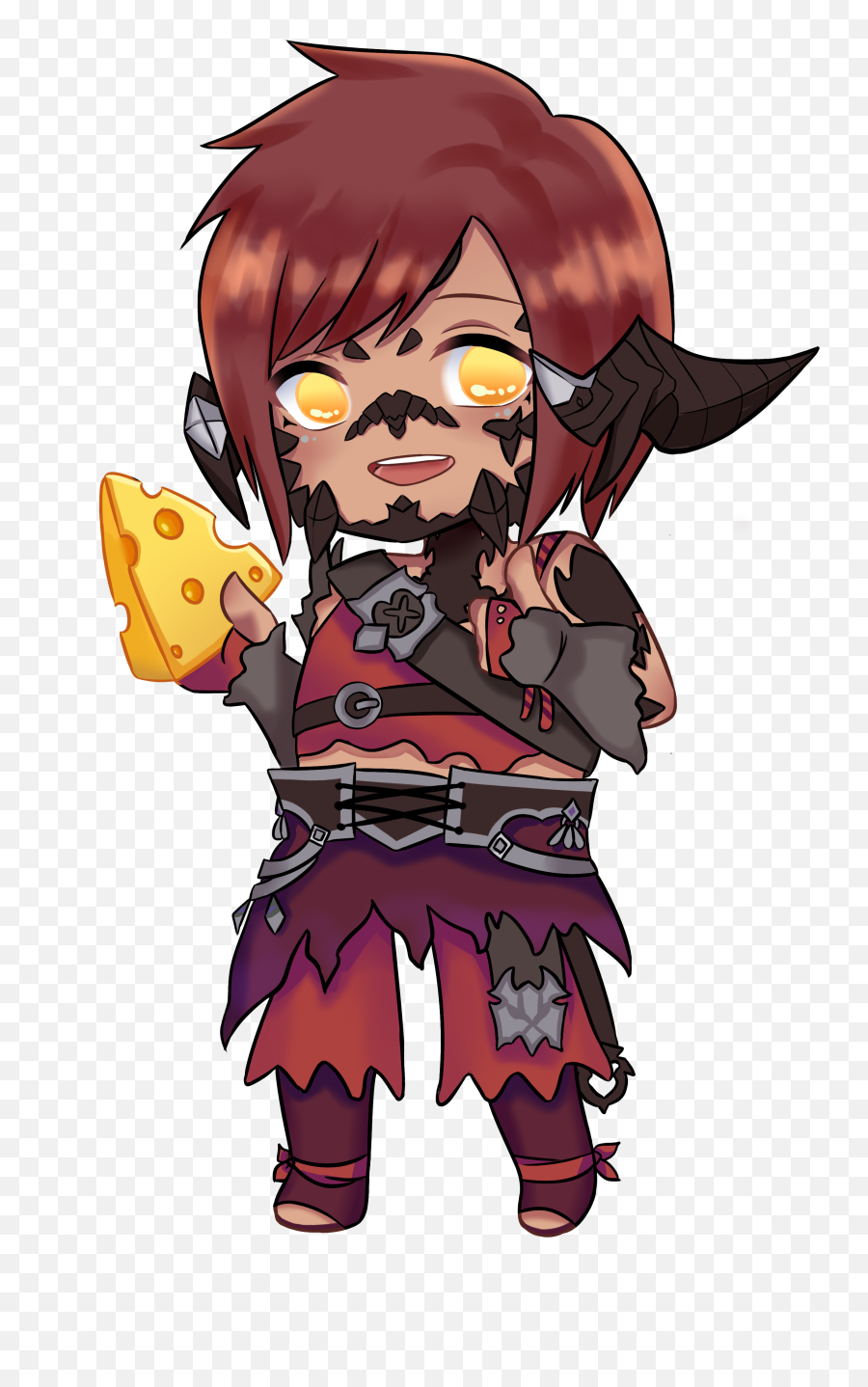 Brixyu0027s Obsessed With Cheese A Rad Chibi Commission Of My - Fictional Character Png,Ff14 New Adventurer Icon