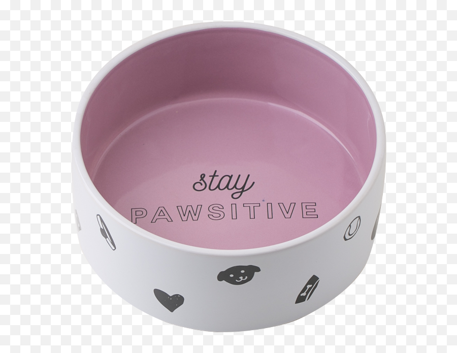 Factory Direct Sale Oem Ceramic Pink White Dog Bowl Custom - Solid Png,Pet Bowl Icon