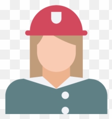 Fireman Helmet Vector Svg Icon - Female Engineer Icons Png