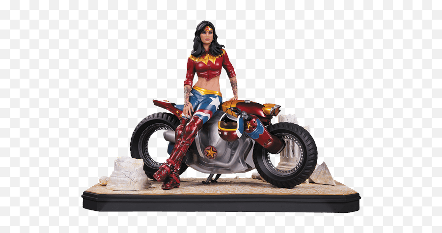 Pin - Gotham City Garage Wonder Woman Statue Png,Icon Bombshell Motorcycle Boots