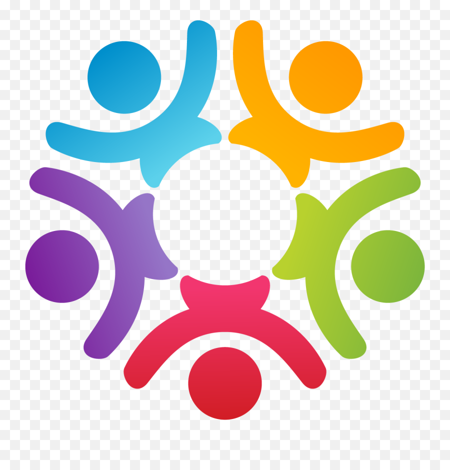Teamwork Concept People Symbol Vector Logo Template - Stick People In A Circle Png,Logo Template