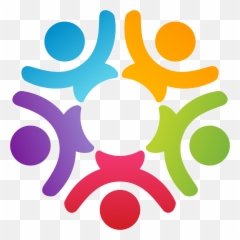 Teamwork Concept People Symbol Vector Logo Template - Stick In A Circle png