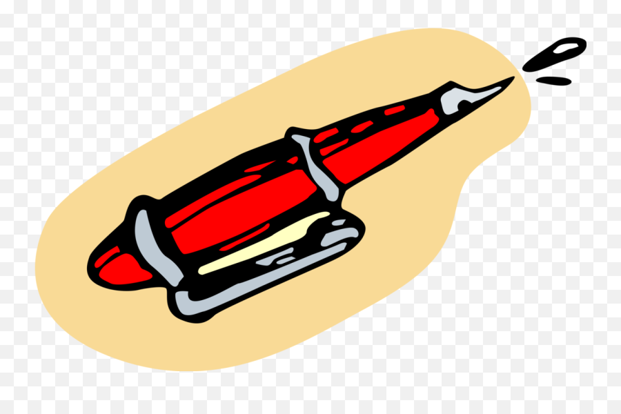 Pen Vector Png - Vector Illustration Of Fountain Pen Writing Illustration,Pen Vector Png