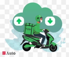 Partnerships Zypp Electric Makes Foray Into Drone Logistics - Scooter Riding For Delivery png