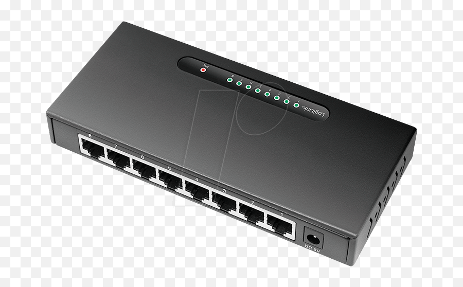 Logilink Ns0111 Switch 8 - Port Gigabit Ethernet At Logilink Png,Network Port Icon